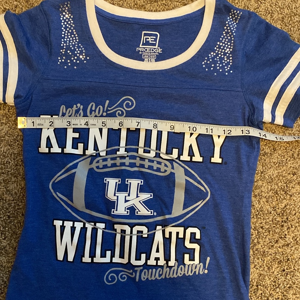 University of Kentucky Wildcats Football T-Shirt 10/12 Large - Picture 8 of 9